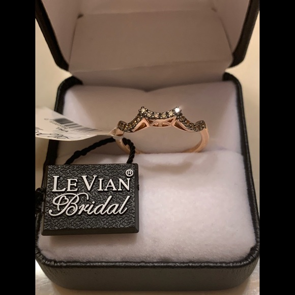 NWT Le Vian Chocolate Diamond Bridal Ring 14K Gold - Picture 2 of 12